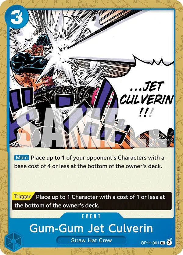 Gum-Gum Jet Culverin OP11-061 (A Fist of Divine Speed)