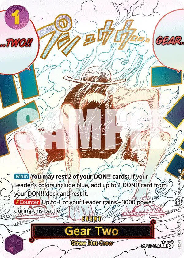 Gear Two (Alternate Art) OP11-080 (A Fist of Divine Speed)