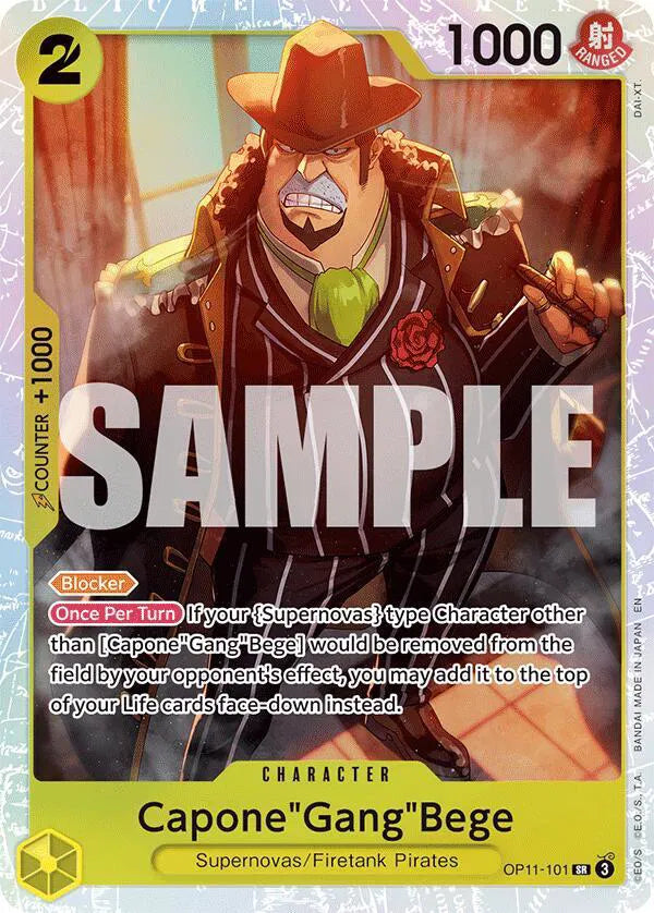Capone"Gang"Bege (101) OP11-101 · Foil (A Fist of Divine Speed)