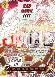 Gum-Gum Fire-Fist Pistol Red Hawk (Alternate Art) OP11-114 (A Fist of Divine Speed)