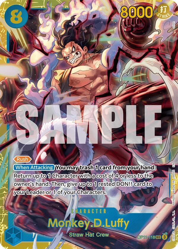 Monkey.D.Luffy (118) OP11-118 · Foil (A Fist of Divine Speed)