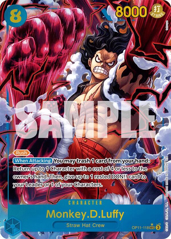 PSA 10 - One Piece - Monkey D Luffy - Snakeman - SEC Alt Art - OP11
