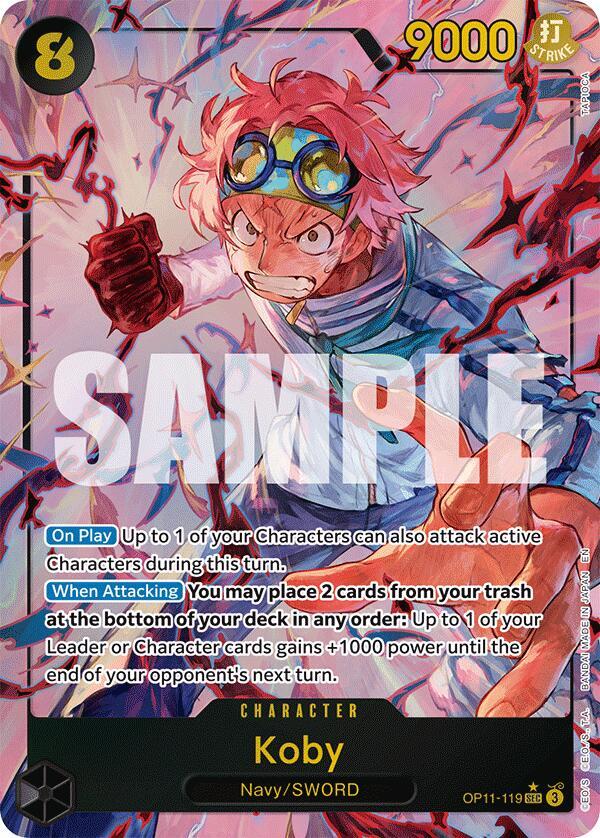 Koby (Alternate Art) OP11-119 · Foil (A Fist of Divine Speed)