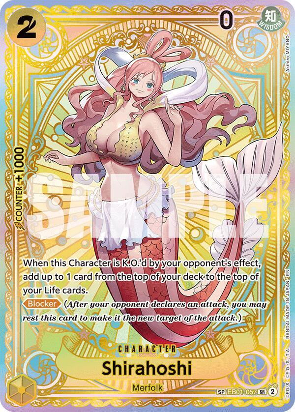 Shirahoshi (SP) EB01-057 (A Fist of Divine Speed) — PSA 10