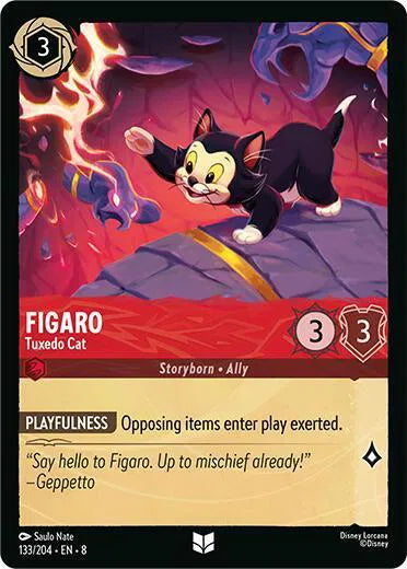 Figaro - Tuxedo Cat 133/204 · Normal (Reign of Jafar)