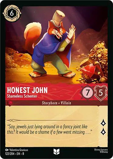 Honest John - Shameless Schemer 122/204 · Normal (Reign of Jafar)