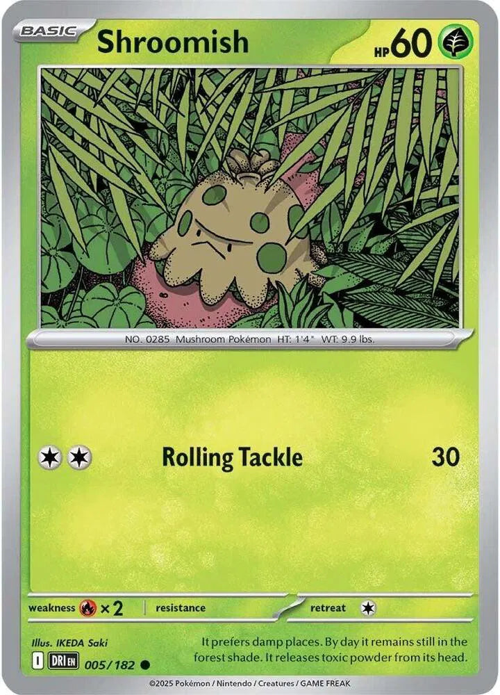 Shroomish 005/182 · Reverse Holofoil (Destined Rivals)