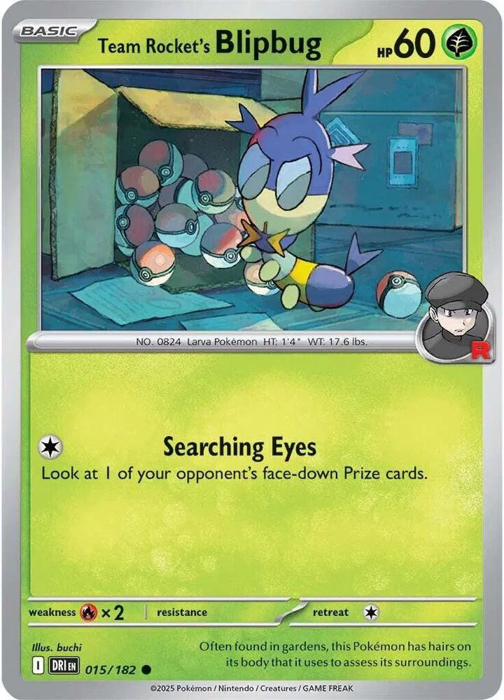 Team Rocket's Blipbug 015/182 · Reverse Holofoil (Destined Rivals)