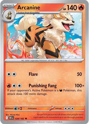 Arcanine 028/182 · Reverse Holofoil (Destined Rivals)
