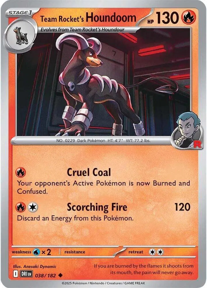 Team Rocket's Houndoom 038/182 · Reverse Holofoil (Destined Rivals)