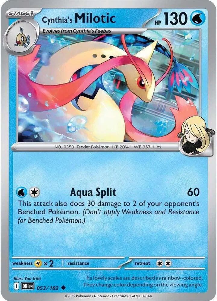 Cynthia's Milotic 053/182 · Normal (Destined Rivals)