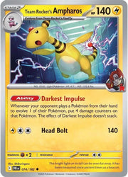 Team Rocket's Ampharos 074/182 · Normal (Destined Rivals)