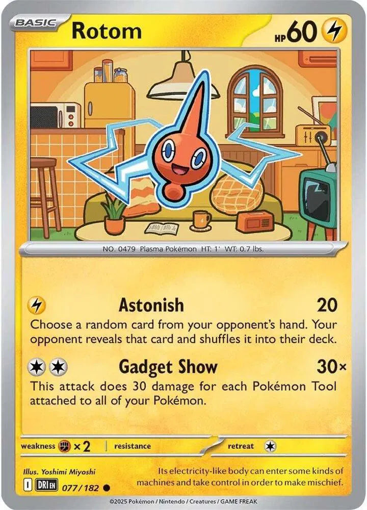 Rotom 077/182 · Reverse Holofoil (Destined Rivals)