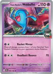 Team Rocket's Wobbuffet 082/182 (Destined Rivals)