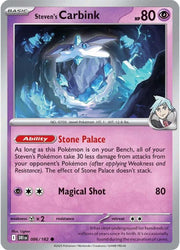 Steven's Carbink 086/182 · Reverse Holofoil (Destined Rivals)