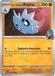 Team Rocket's Pupitar 095/182 Reverse Holo (Destined Rivals)