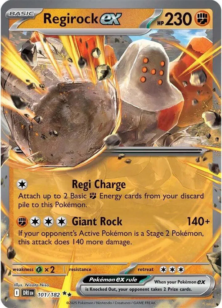 Pokémon Regirock ex #101 Double Rare