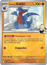 Cynthia's Gabite - 103/182 - Reverse Holofoil