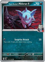 Team Rocket's Nidoran F 114/182 · Normal (Destined Rivals)