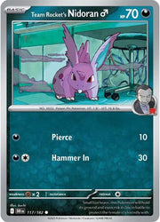 Team Rocket's Nidoran M 117/182 · Reverse Holofoil (Destined Rivals)