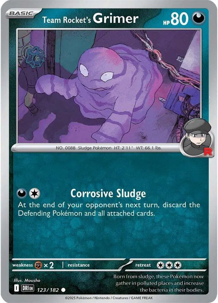Team Rocket's Grimer 123/182 · Reverse Holofoil (Destined Rivals)