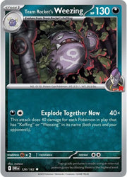 Team Rocket's Weezing 126/182 · Reverse Holofoil (Destined Rivals)