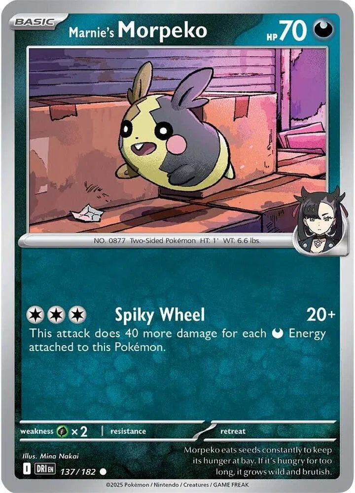 Marnie's Morpeko - 137/182 - Reverse Holofoil
