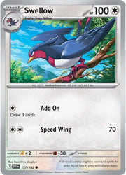 Swellow 157/182 · Reverse Holofoil (Destined Rivals)