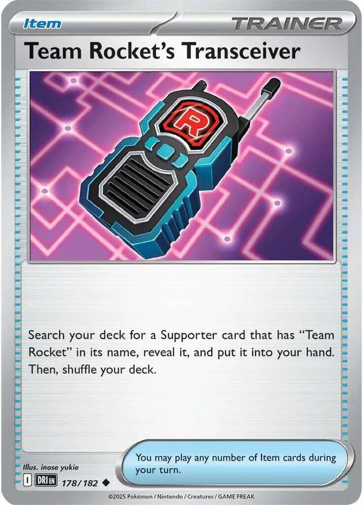 Team Rocket's Transceiver 178/182 · Reverse Holofoil (Destined Rivals)