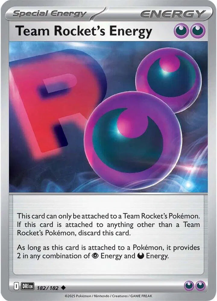 Team Rocket's Energy 182/182 · Reverse Holofoil (Destined Rivals)