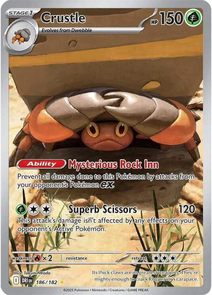 Crustle Destined Rivals Illustration Rare 186/182