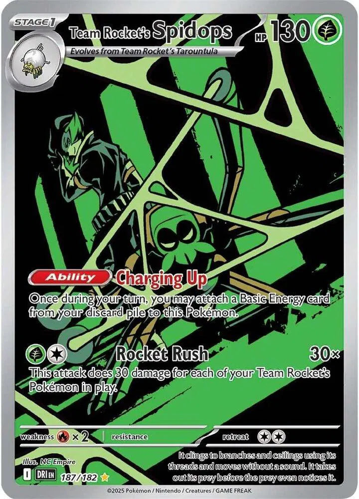 Team Rocket's Spidops 187/182 · Holofoil (Destined Rivals)