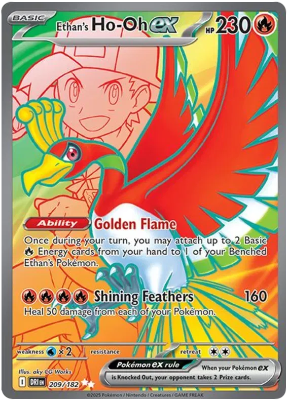 Ethan's Ho-oh ex 209/182 (Destined Rivals)
