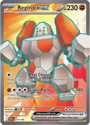 Regirock ex Destined Rivals Ultra Rare 214/182