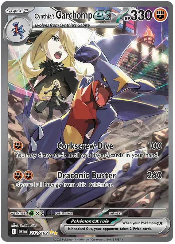 Cynthia's Garchomp ex 232/182 (Destined Rivals)