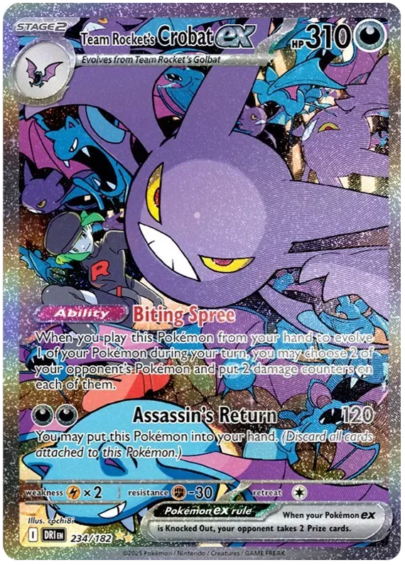 Team Rocket's Crobat ex 234/182 (Destined Rivals)