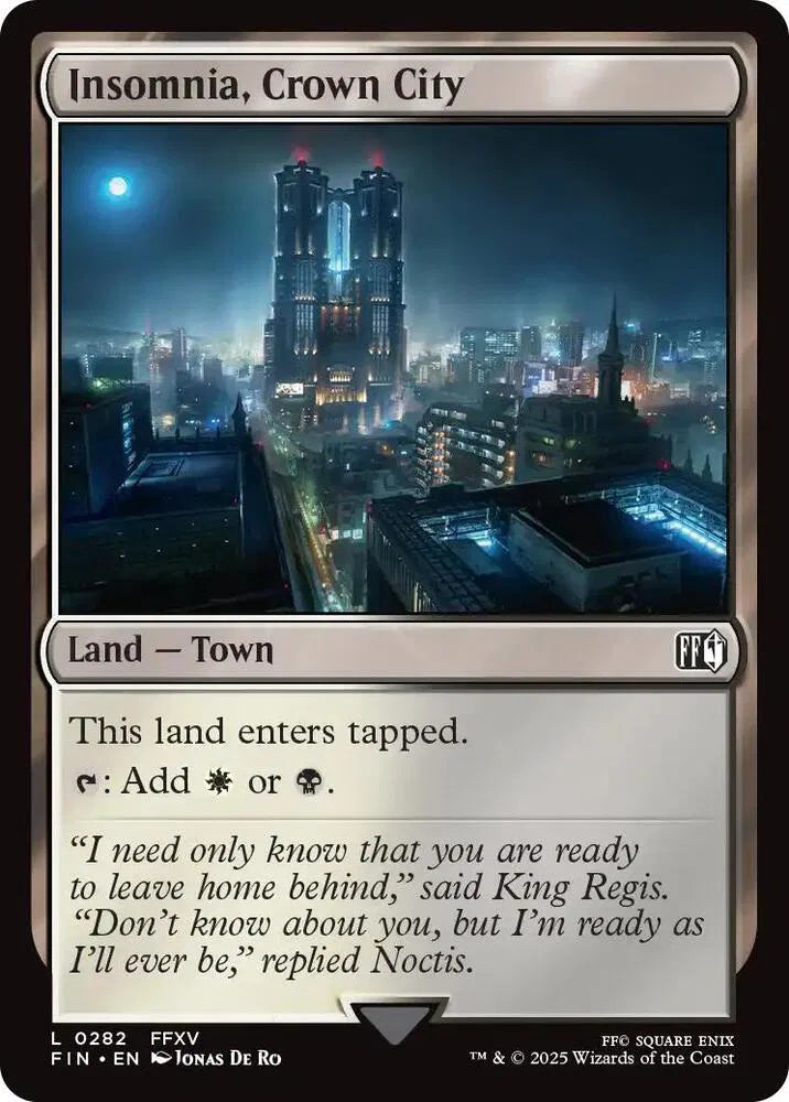 Insomnia, Crown City 282 · Foil (Universes Beyond: FINAL FANTASY)