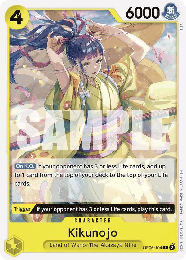 Kikunojo (Reprint) OP06-104 (Starter Deck 28: GREEN/YELLOW Yamato)