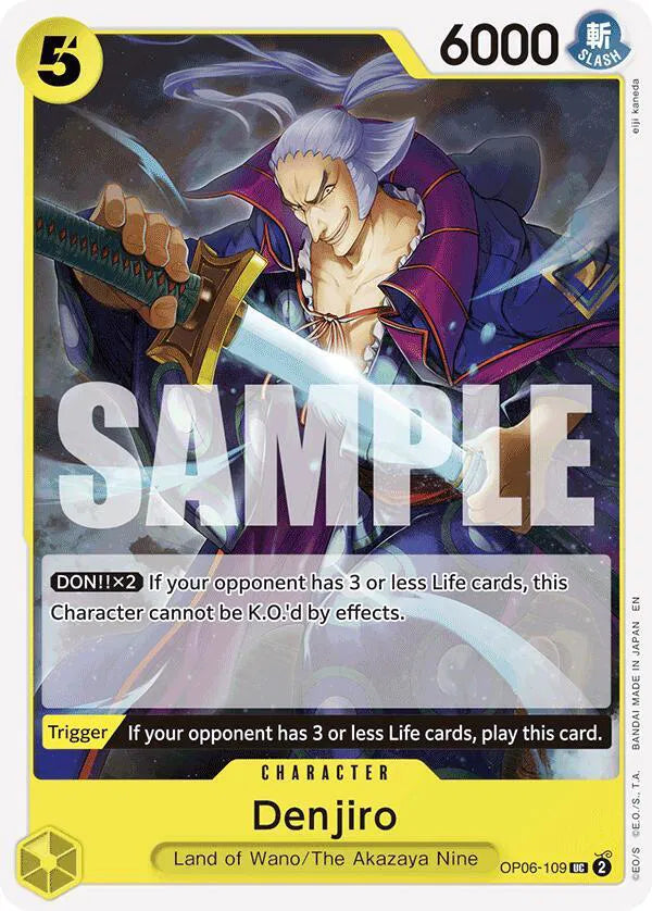 Denjiro (Reprint) OP06-109 (Starter Deck 28: GREEN/YELLOW Yamato)