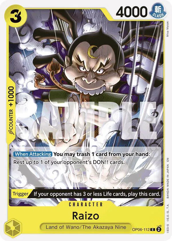 Raizo (Reprint) OP06-112 (Starter Deck 28: GREEN/YELLOW Yamato)