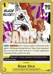 Blaze Slice (Reprint) OP07-116 (Starter Deck 28: GREEN/YELLOW Yamato)
