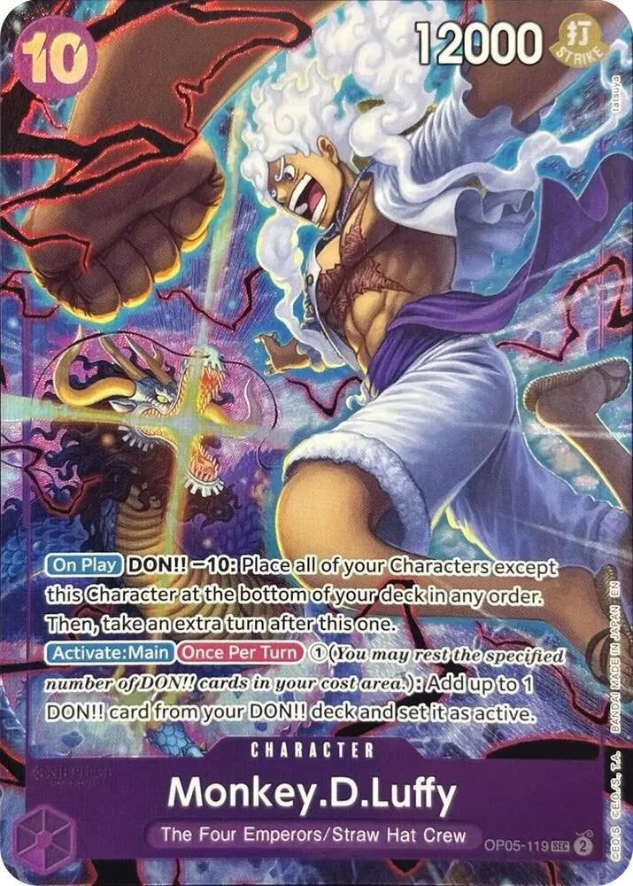 Monkey.D.Luffy (119) (English Version 2nd Anniversary Set) OP05-119 (One Piece Promotion Cards) — ACE 10