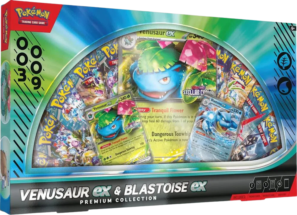 Venusaur ex & Blastoise ex Premium Collection · Collection Box (Miscellaneous Cards & Products)