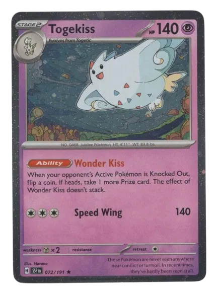 Togekiss (Cosmos Holo) 072/191 · Holofoil (Miscellaneous Cards & Products)