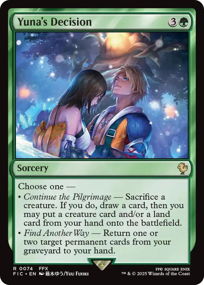 Yuna's Decision (Surge Foil) 74 (Commander: FINAL FANTASY)