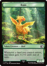 Bird (0017) // Wizard (0015) Double-Sided Token 17 // 15 · Normal (Universes Beyond: FINAL FANTASY)