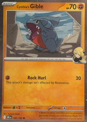 Cynthia's Gible (Cosmos Holo) 102/182 (Miscellaneous Cards & Products)