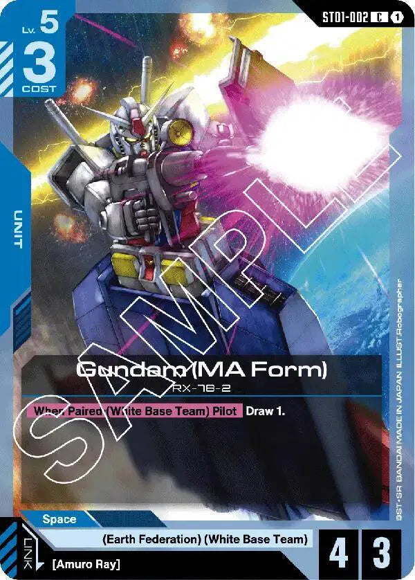 Gundam (MA Form) ST01-002 · Normal (Starter Deck 01: Heroic Beginnings)