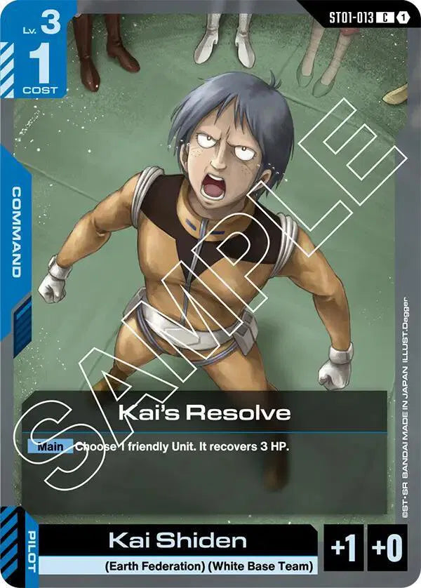 Kai's Resolve ST01-013 · Normal (Starter Deck 01: Heroic Beginnings)