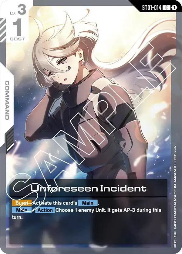 Unforeseen Incident ST01-014 · Normal (Starter Deck 01: Heroic Beginnings)